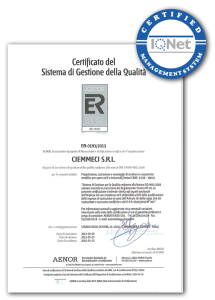 Certificazione di qualità - ISO 9001:2008